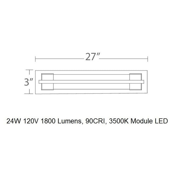 Ice LED Bathroom Vanity / Wall Light