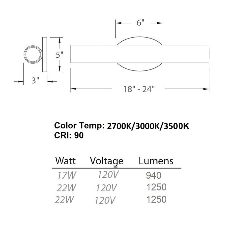 Loft Bathroom Vanity Wall Light