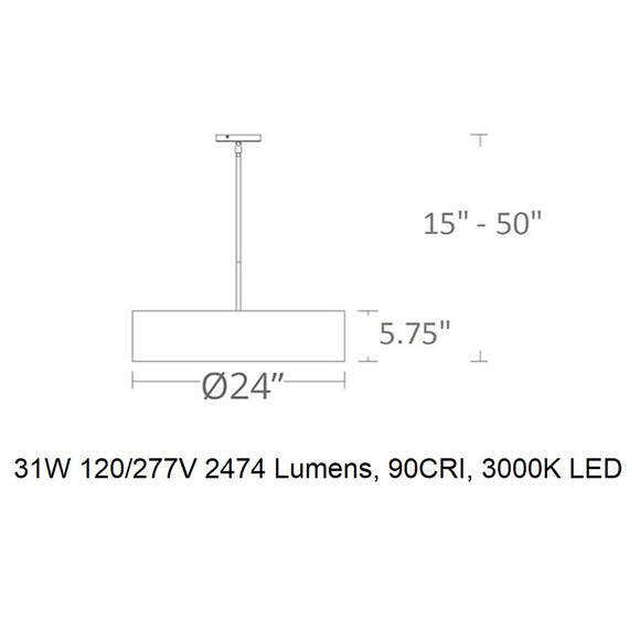 Metropolis LED Pendant Light