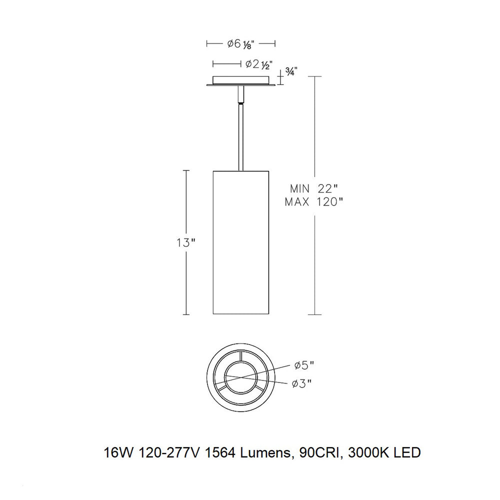 Metropolis LED Mini Pendant Light