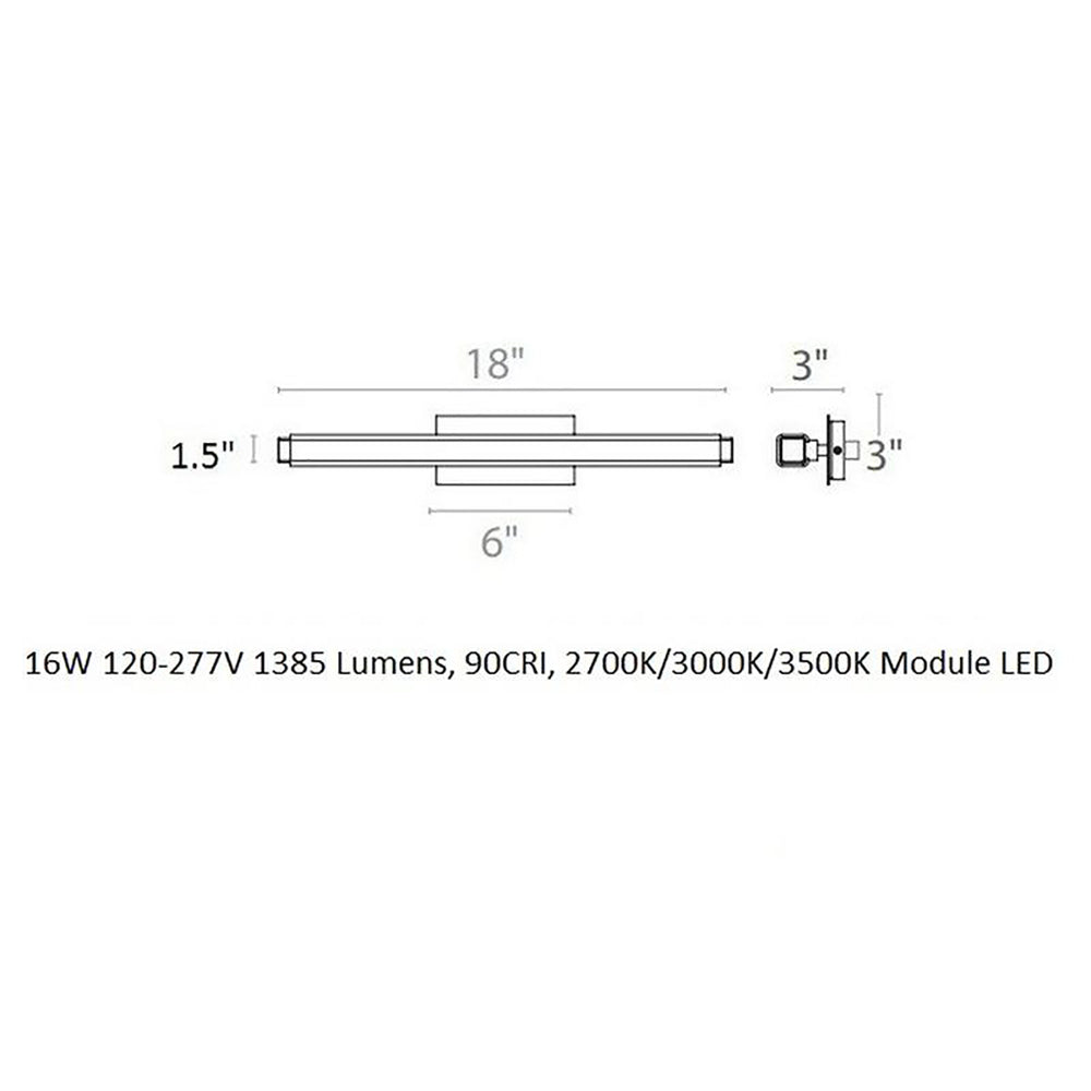 Mini Vogue LED Bathroom Vanity & Wall Light