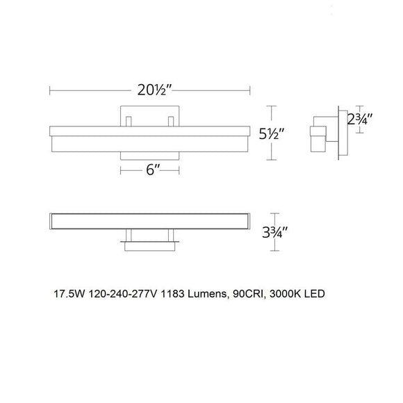 Minx LED Bathroom Vanity / Wall Light