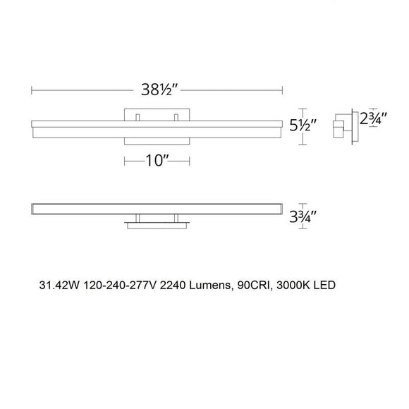 Minx LED Bathroom Vanity / Wall Light