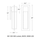 Mist LED Outdoor Wall Light