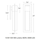 Mist LED Outdoor Wall Light