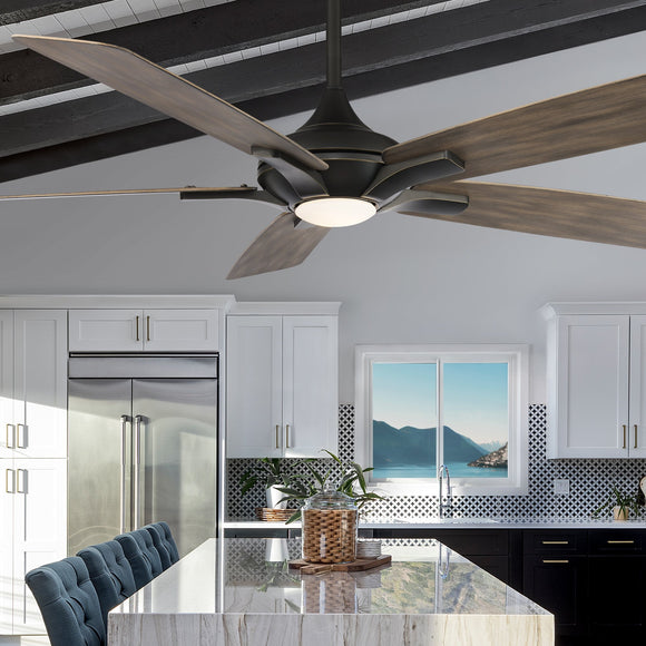 Mykonos 5 Indoor/Outdoor LED Smart Ceiling Fan