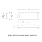 Quarry LED Bathroom Vanity / Wall Light