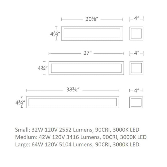 Shock Waves LED Bathroom Vanity / Wall Light
