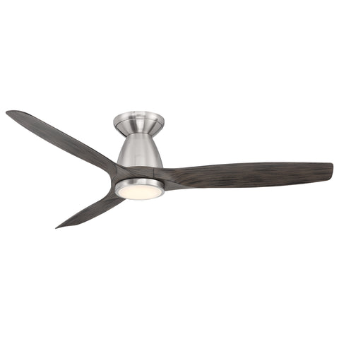 Skylark Indoor/Outdoor LED Flush Mount Ceiling Fan