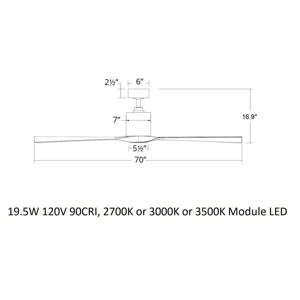 Aviator Indoor/Outdoor LED Ceiling Fan