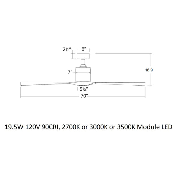 Aviator Indoor/Outdoor LED Ceiling Fan
