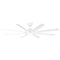 Hydra Indoor/Outdoor LED Smart Ceiling Fan  option Matte White