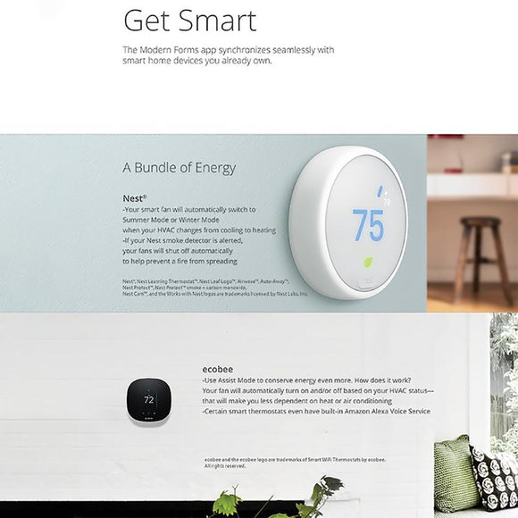 Modern Forms Smart Fans Lotus Indoor/Outdoor LED Smart Ceiling Fan ...