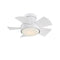 Vox Indoor/Outdoor LED Smart Flush Mount Ceiling Fan  option Matte White
