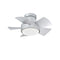 Vox Indoor/Outdoor LED Smart Flush Mount Ceiling Fan  option Titanium Silver