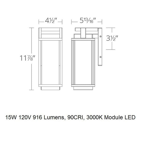 Two If By Sea LED Outdoor Wall Light