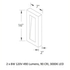 Urban Indoor / Outdoor Wall Light