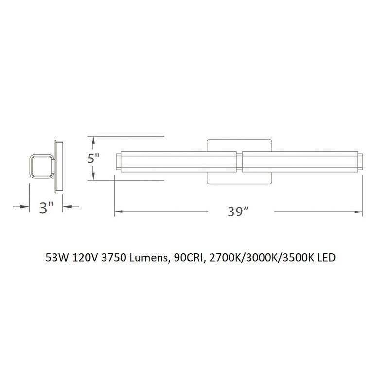Vogue Bathroom Vanity Wall Light