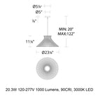 Zenya LED Pendant Light