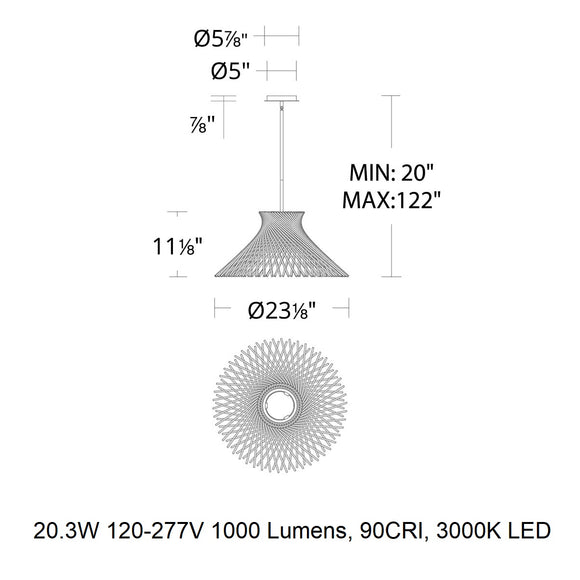 Zenya LED Pendant Light