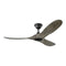 Maverick II Indoor / Outdoor Ceiling Fan  option Aged Pewter / Light Grey Weathered Oak