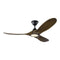 Maverick II LED Ceiling Fan  option Matte Black with Dark Walnut