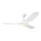 Maverick II LED Ceiling Fan  option Matte White with Matte White