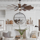 Prairie Indoor/Outdoor Ceiling Fan with Light