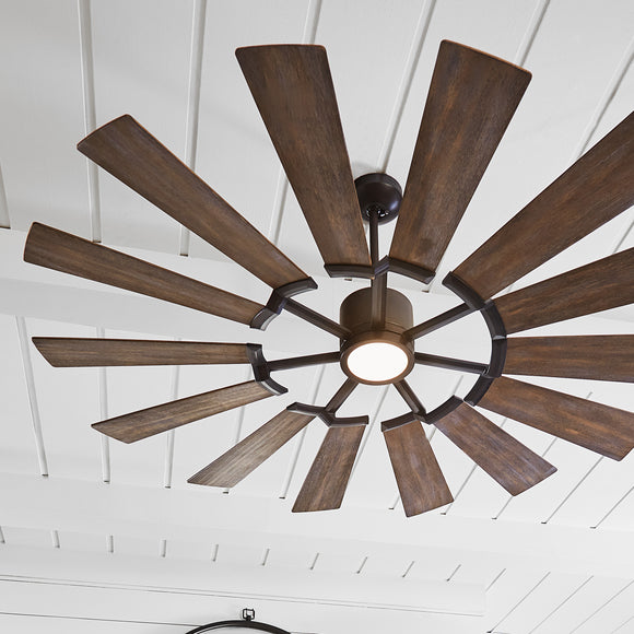 Prairie Indoor/Outdoor Ceiling Fan with Light