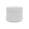 Round Storage Ottoman  option Heathered Ash