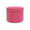 Round Storage Ottoman  option Heathered Hot Pink
