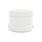 Round Storage Ottoman  option Microfiber White