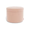 Round Storage Ottoman  option Velvet Blush
