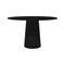 Container Round Dining Table  option Black HPL Top/Black Base