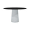 Container Round Dining Table  option Black HPL Top/Light Grey Base