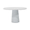Container Round Dining Table  option RAL 9016 Oak Top/White Base