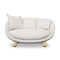 Love Sofa  option White Washed / Dodo Pavone Jacquard White