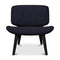 Nut Lounge Chair  option Black / Denim Indigo