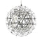 Raimond II Suspended Lamp  option Light Only