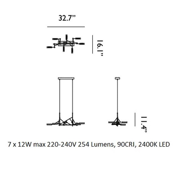 Tinkering Linear Pendant Light