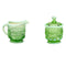 Eye Winker Creamer and Sugar Set  option Green Opal