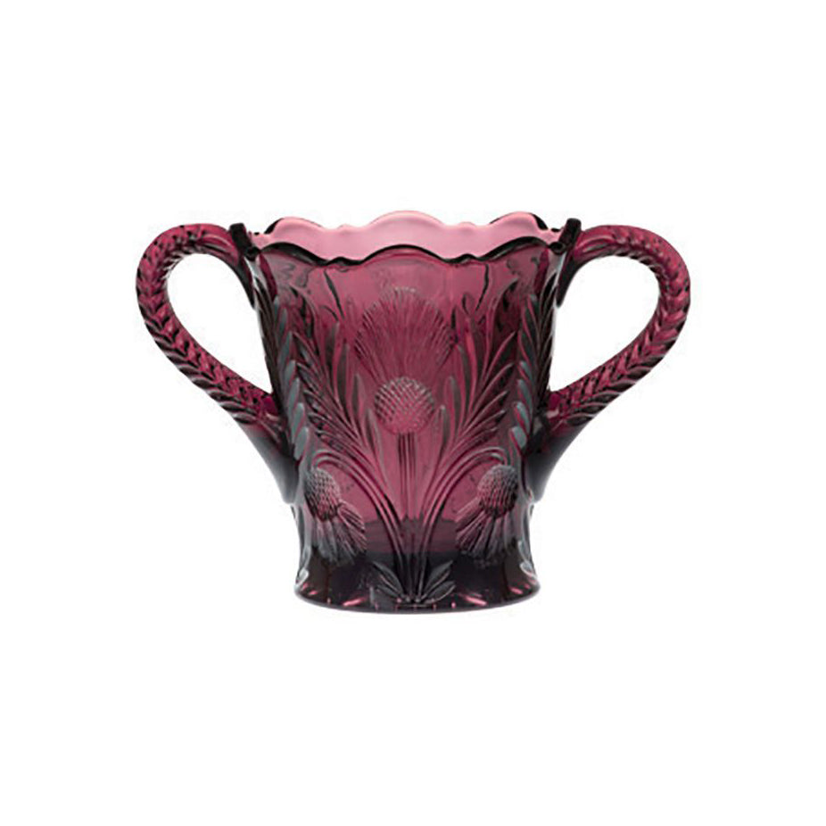 Inverted Thistle Creamer and Sugar