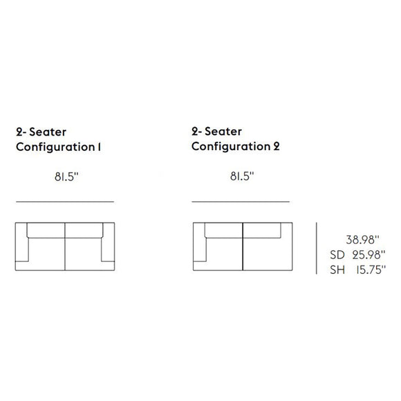 Connect Soft Modular 2-Seater Sofa