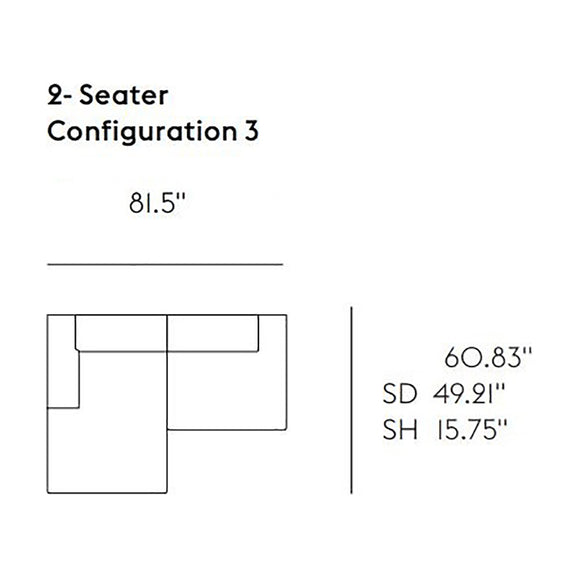 Connect Soft Modular 2-Seater Sofa