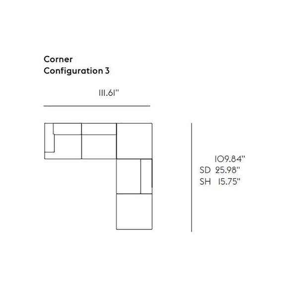 Connect Soft Modular Corner Configuration Sofa