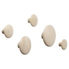 Dots Wood Wall Hooks (Set of 5)