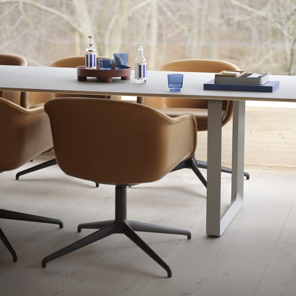 Fiber Conference Armchair with Swivel Base