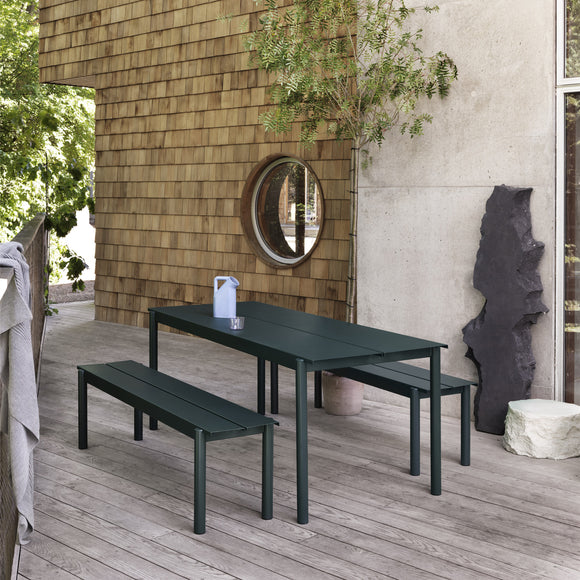 Linear Steel Outdoor Table