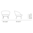 Oslo Lounge Chair with Tube Base