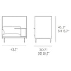 Outline Highback Work 100 Lounge Chair